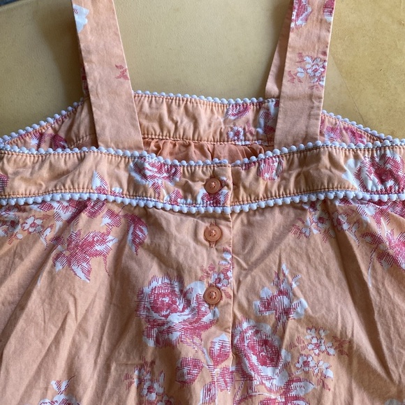 Two Janie and Jack Little Girls Spring Summer Dresses Size 6 Peach Pink White - Picture 15 of 16